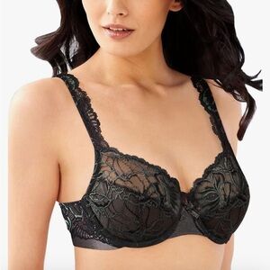 Bali Lace Desire Underwire Bra, Full-Coverage Lace Bra with Underwire Cups